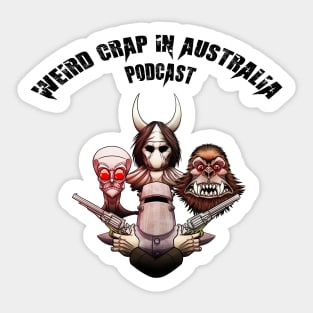 Weird Crap in Australia - Legends of Australia (Black Logo) Sticker